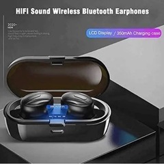 Bluetooth イヤホン ワイヤレスイヤホン 黒 ブラック 入耳式ステレオマイク iosの画像