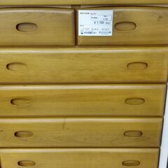 ★ジモティ割あり★  チェスト 茶 H138×D44×W86 ク...