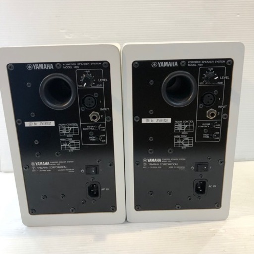 #7250 YAMAHA HS5W コンポ2個セット　ホワイト　美品