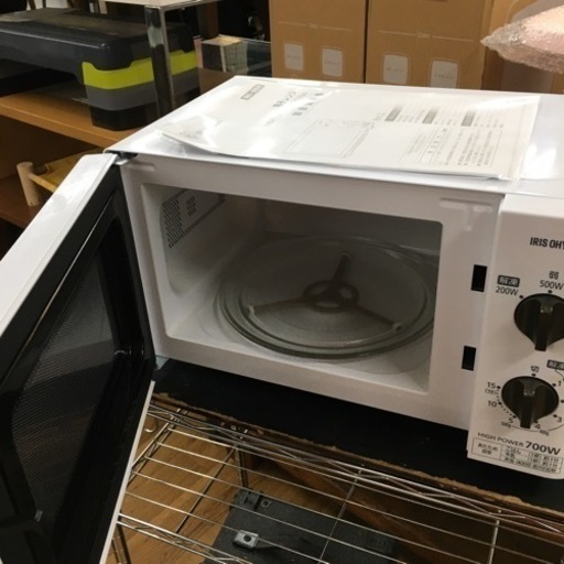 S193 ⭐ アイリスオーヤマ 電子レンジ 17L ターンテーブル 単機能 出力3段階 【西日本/60Hz】 ホワイト IMB-T176-6 ⭐動作確認済⭐クリーニング済