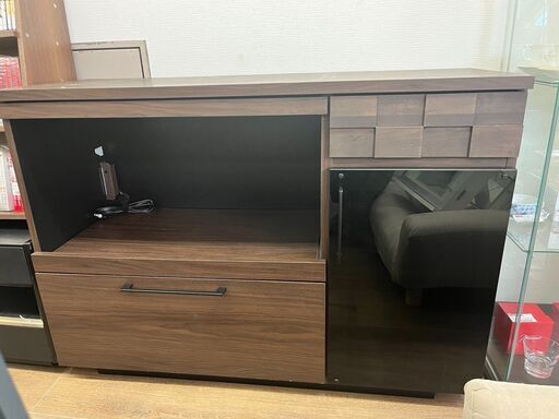 【レガストック江東店】お値下げしました★定価42,800円★大川家具 GART カウンター COLK コルク キッチンカウンター 幅120cm 天然木製 アルダー材