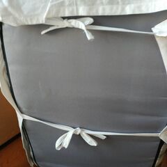 リクライニング座椅子　リクライニングチェア　チェック柄　カバー付きの画像