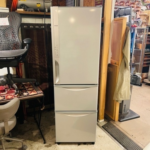 【売約済み】　日立 HITACHI R-K320FV T [冷凍冷蔵庫 まんなか野菜タイプ 真空チルド （315L・右開き） 3ドア ライトブラウン] 冷蔵庫　3ドア　大容量　大きめ　自動製氷　３ドア冷蔵庫
