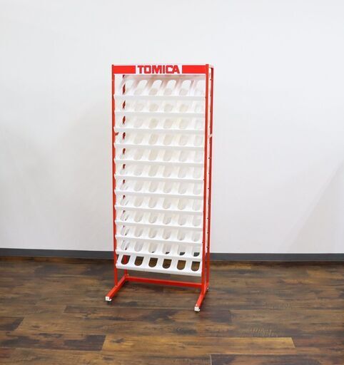 【ヤ取】≪ZW1292ジ≫ TOMICA/トミカ 業務用ディスプレイケース 6列/12段 コレクションケース 棚/陳列棚/陳列ケース/収納ケース/ラック 店頭用/什器