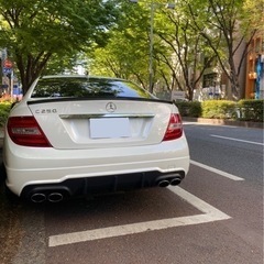 メルセデスベンツcクラス　　w204 c250クーペ/C63仕様/本革/マフラー4本出し　※最終値下げの画像