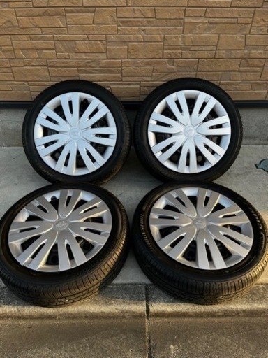 （取引完了）ダイハツ　キャスト　スタイル　タイヤ4本セット　スチームホイールカバー付