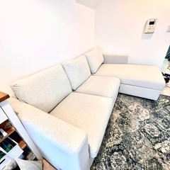 4/28まで！ IKEA シーヴィク 3人がけソファ 寝椅子 ストレージ付き