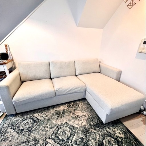 4/28まで！ IKEA シーヴィク 3人がけソファ 寝椅子 ストレージ付き