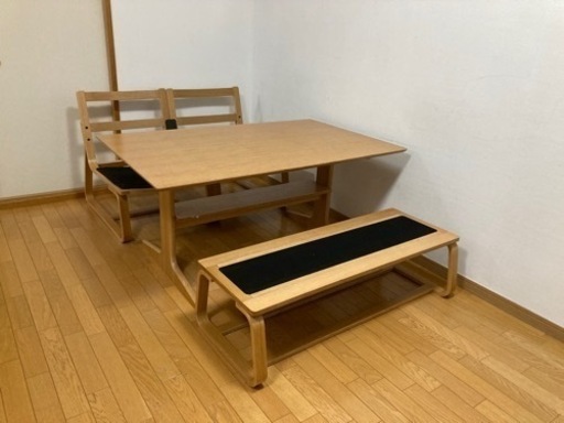 無印良品 MUJI リビングでもダイニングでも使えるテーブル・チェアセット