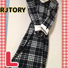 未使用品　ワンピース　チェック　黒