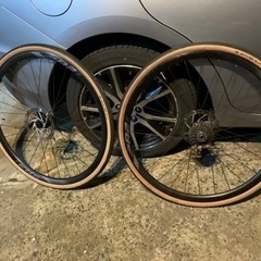 お話し中　値下げしました。700c ホイールセット　写真にてブラ...