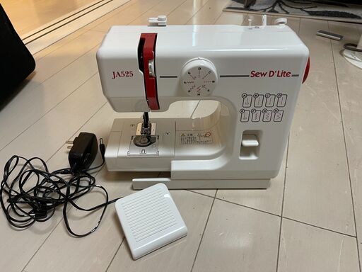 JANOME（ジャノメ） コンパクト電動ミシン 【sew D`Lite】 JA525