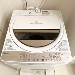【送料無料・設置無料サービス有り】洗濯機 2017年製 TOSHIBA AW-6G5 中古 TOSHIBA 洗濯機 2017年製 AW-6G5 動作確認済