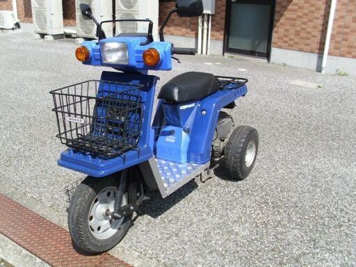 【購入済み！】ノーヘル！　ホンダ　ジャイロX　2スト（青）　実動中古車　ミニカー仕様！◆彦根市～