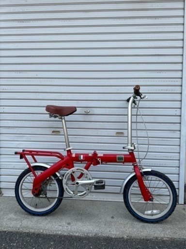 ☆前後タイヤ新古品☆ 16型折りたたみ自転車　防犯登録料込‼︎ 《No.293 》
