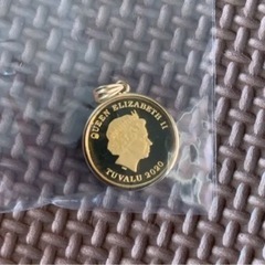 ツバル　コイントップ　ペンダントトップ　1/10 oz 24金　k24 k18の画像