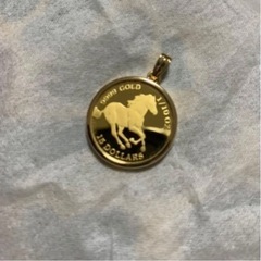 ツバル　コイントップ　ペンダントトップ　1/10 oz 24金　k24 k18の画像