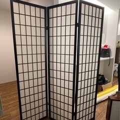 【寝屋川】黒の障子パーテーション【19日まで】