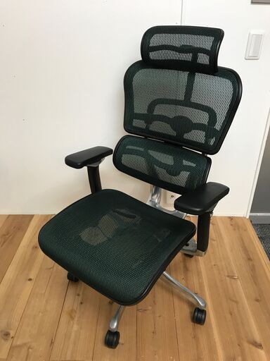 Ergohuman Pro　グリーン　オフィスチェア　※高さ調整のみできません
