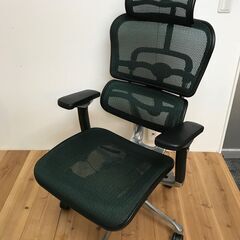Ergohuman Pro　グリーン　オフィスチェア　※高さ調整...