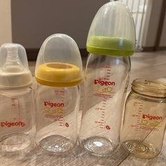 ピジョン　Pigeon 哺乳瓶ガラス　母乳実感　4本セットの画像