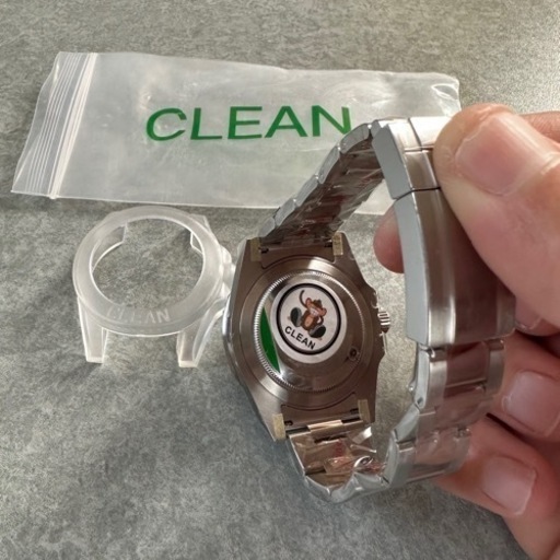 clean製 自動巻時計 赤青ペプシオイスター