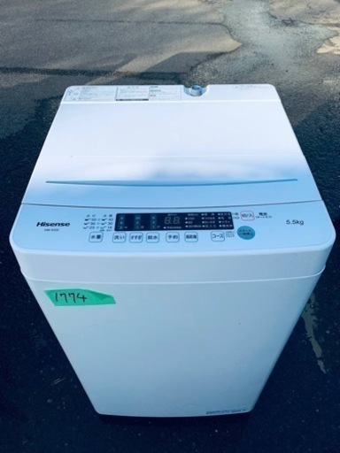 ✨2020年製✨1774番 Hisense✨電気洗濯機✨HW-K55E‼️