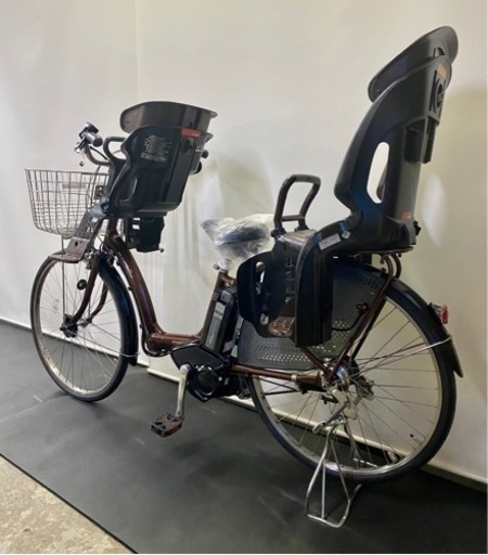 関東全域送料無料　業界最長保証付き　ヤマハ　パスラフィーニ　ダークブラウン　 26インチ　3人乗り 8.1ah 電動自転車