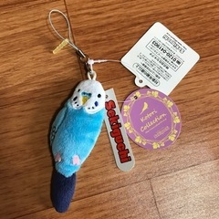 コトリコレクション ★ セキセイインコ　クリーナーマスコット　ブルー