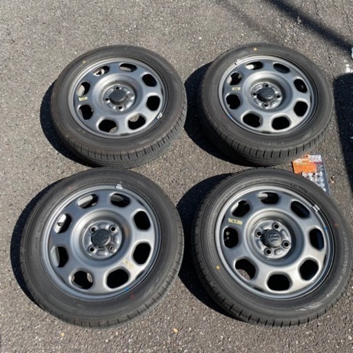 (受け渡しの方決定)現行ハスラー 純正ホイールタイヤ 4本セット 使用1000km未満