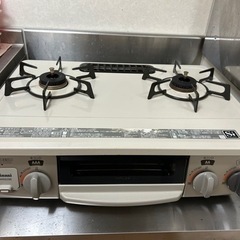 引取り先決定❗️リンナイガスコンロ2口、グリル付き　KGM562BE