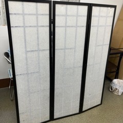 障子張りのパーテーション