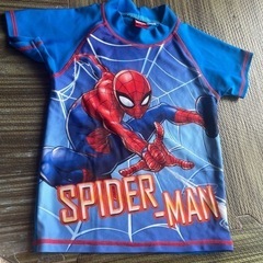 120男の子水着  スパイダーマンの画像
