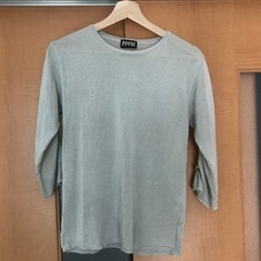 PPFM  透け感グレーカットソー　重ね着に　薄手
