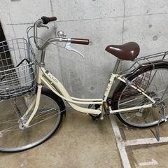 【パンクしてます】町乗り用自転車