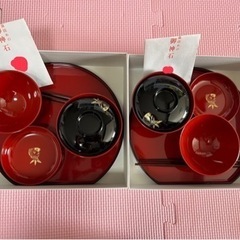 【差し上げます】お食い初め　食器セット　2組