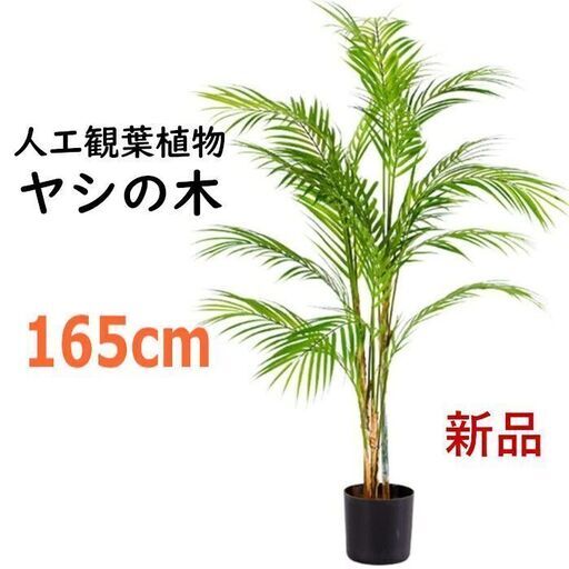 【配送可】165cmラージサイズ ヤシの木 フェイクグリーン Rivetリベット人工観葉植物 枯れない植物
