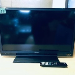 ①1431番 シャープ✨テレビ✨LC-32H9‼️