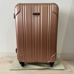 スーツケース ストッパー TSAロック付き Mサイズ ローズゴー...