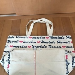 未使用　ハワイ　ホノルル　ロゴ　帆布　厚手のトートバッグの画像