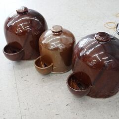 【恵庭】☆中古品☆ 鳥 ガーデニング 水飲みタンク 3個セット ...