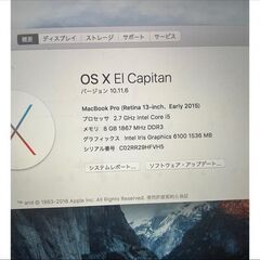 MacBook pro ジャンク品（画面?液晶割れ）お譲りします