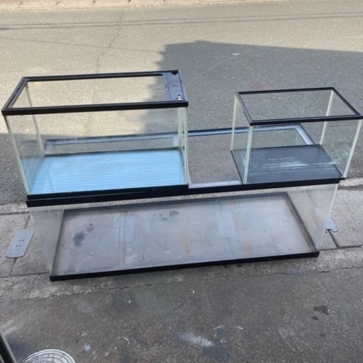 大きなアクリル水槽 早いも勝ち W1200✖️D450✖️H450 おまけつき