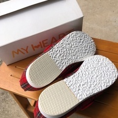 新品未使用　介護　靴　シューズ　24.0 レッド　赤色の画像