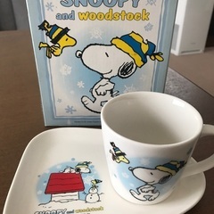 スヌーピー　マグ&プレートの画像