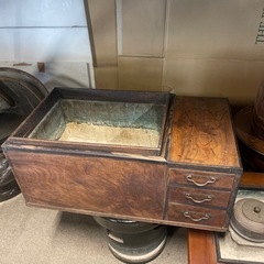 長火鉢　木製火鉢　昭和　