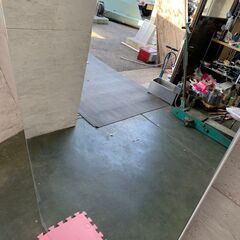 大型ミラー 姿見 全身鏡 姿見鏡 ダンスレッスン トレーニング用 高さ150×幅70×奥行11 ジム 美容室 立て掛け式 大型 全身用 直接引取限定の画像