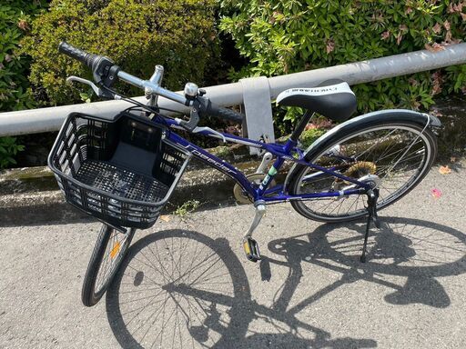 キッズ自転車　No.770　ブルー　BRIDGESTONE　24インチ　7段変速　【リサイクルショップどりーむ鹿大前店】