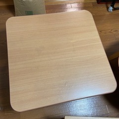 フラットヒーター　折りたたみ　こたつ　天板リバーシブルの画像