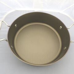 マイヤー サーキュロン 両手浅型鍋 24cm IH対応 蓋付き シャンパンゴールド MEYER CIRCULON 両手鍋 札幌 西岡店の画像